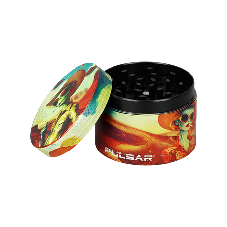 Pulsar Bent Neck Water Pipe V2 Smokers' Hard Case Travel Set | Cowboy Alien | 6" | 14mm F
