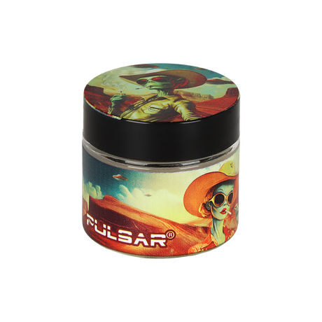 Pulsar Bent Neck Water Pipe V2 Smokers' Hard Case Travel Set | Cowboy Alien | 6" | 14mm F
