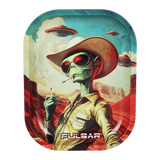 Pulsar Bent Neck Water Pipe V2 Smokers' Hard Case Travel Set | Cowboy Alien | 6" | 14mm F