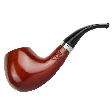 Pulsar Bent Rosewood Tobacco Pipe - Elegant Wooden Hand Pipe Side View