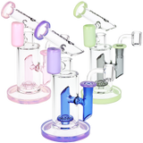 Pulsar Bicolor Fractured Tower Glass Dab Rig | 8" | 14mm F