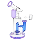 Pulsar Bicolor Fractured Tower Glass Dab Rig | 8" | 14mm F