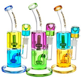 Pulsar Bicolor Glycerin Chugger Water Pipes in various colors with angled mouthpieces