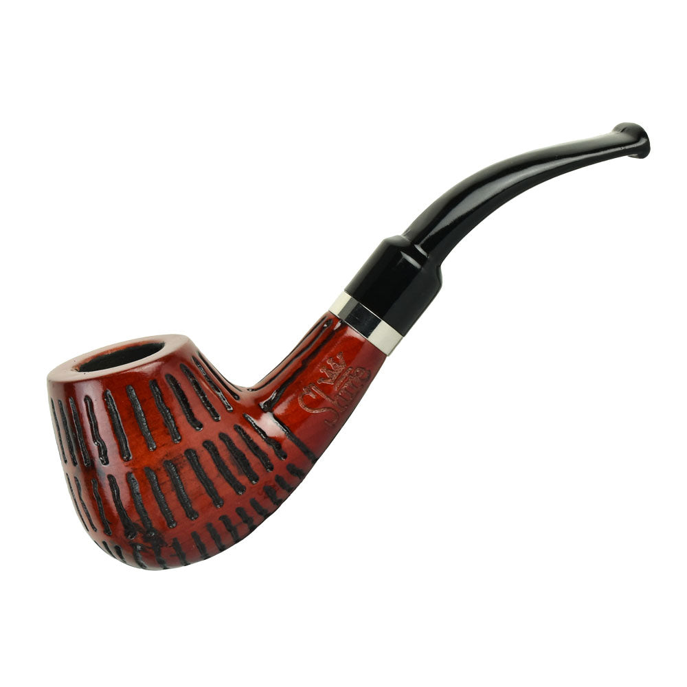 Pulsar Brandy Rosewood Tobacco Pipe - 5.25" Hand Pipe Side View