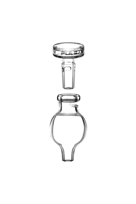Pulsar Bubble Carb Cap for precision airflow control, durable borosilicate glass, side view