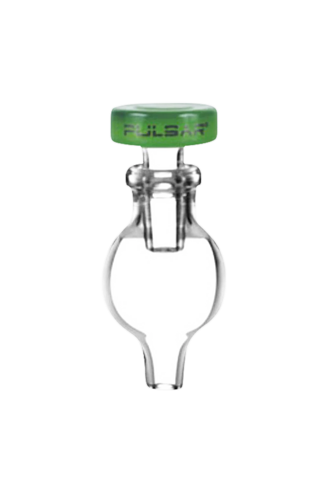 Pulsar Bubble Carb Cap in Borosilicate Glass with Airflow Control for Dab Rigs - Front View
