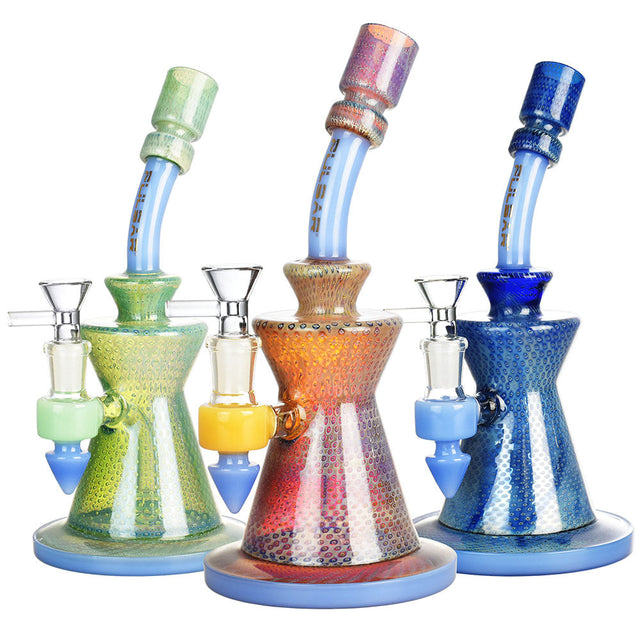 Pulsar Bubble Matrix Chugger Water Pipes in assorted colors with deep bowls and sturdy bases
