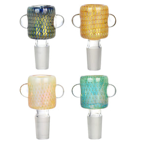 Pulsar Bubble Matrix Drum Style Bowl Slides in various colors with heavy wall borosilicate glass