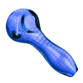 Pulsar Bubble Matrix Spoon Pipe in Assorted Colors - 4" Borosilicate Glass - Top View