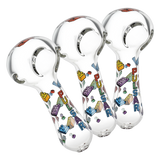 Pulsar Building Blocks Glass Spoon Pipe | 4.5" | 3ct Bundle