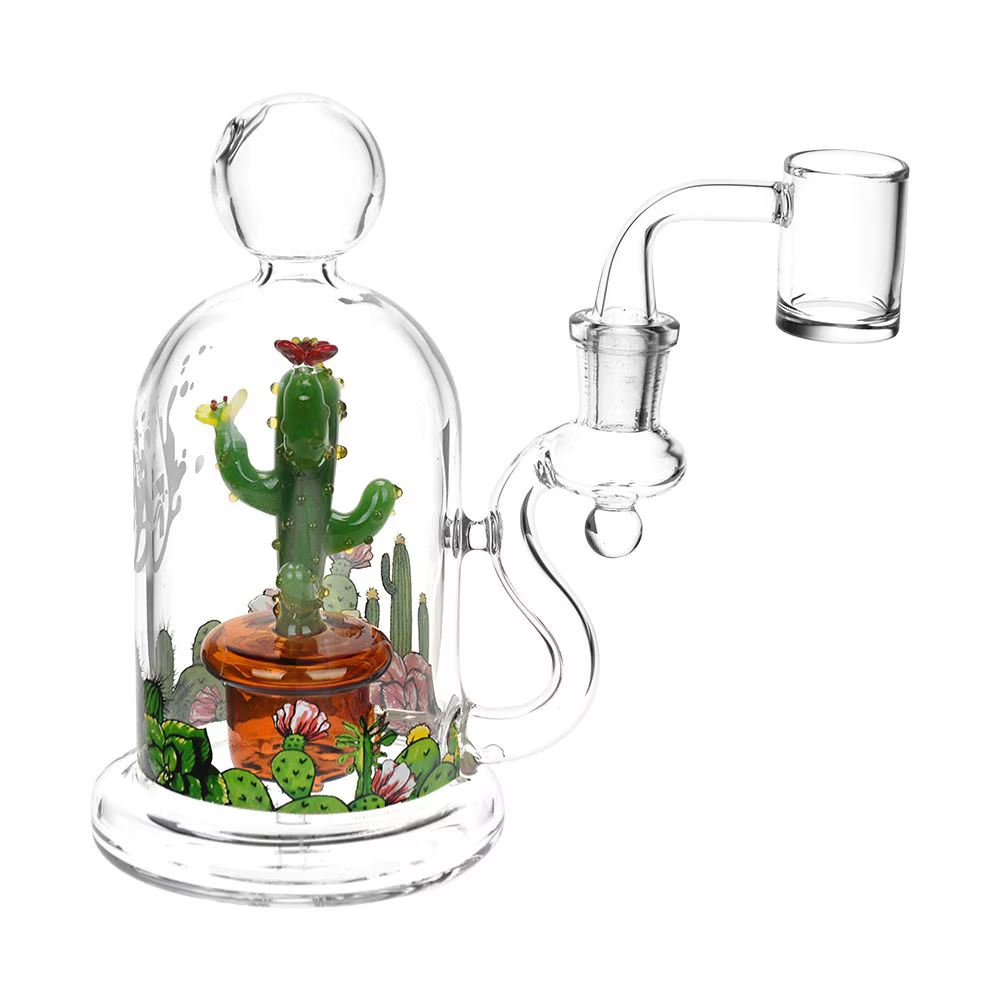 Pulsar Cactus Terrarium Glass Dab Rig | 6" | 14mm F