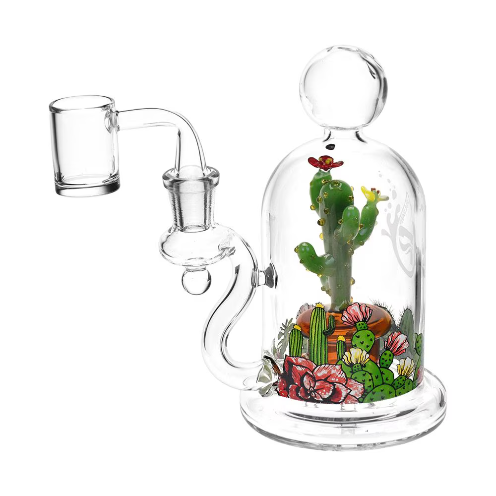 Pulsar Cactus Terrarium Glass Dab Rig | 6" | 14mm F