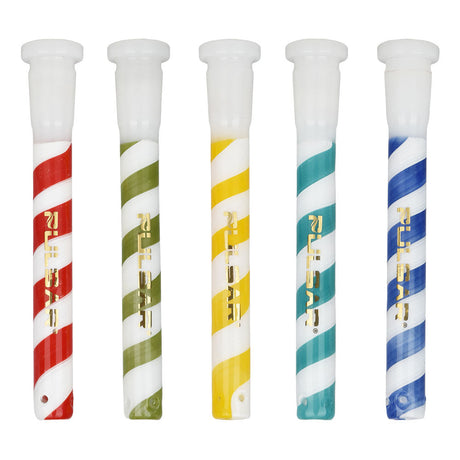 Pulsar Candy Stripe Downstem Set in 14mm & 19mm, 5pc front view on white background