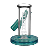 Pulsar Carb Cap and Dab Tool Stand in clear borosilicate glass, front view on white background
