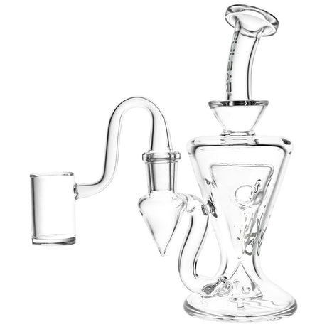Pulsar Chalice Clear Dab Rig - Front View with Borosilicate Glass and Banger Attachment