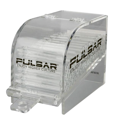Pulsar Chillum 100 Piece Display Case - Clear Borosilicate Glass Hand Pipes