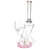 Pulsar Clean Recycler Water Pipe for Puffco Proxy with a pink accent, front view on white background