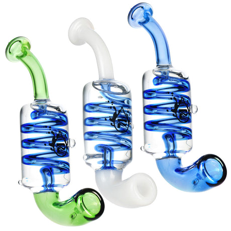 Pulsar Cold Snap Glycerin Sherlock Pipes with Borosilicate Glass in Green, White, Blue