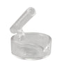 Pulsar Borosilicate Glass Concentrate Dish, 4" Diameter with Integrated Dabber Holder, Portable