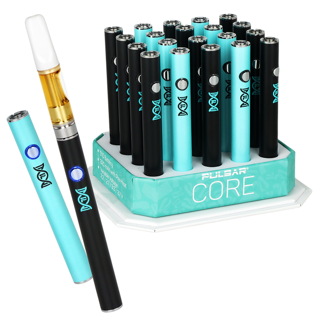 Pulsar CORE 320mAh 510 vape battery sold as a 20-count display, pen-style Pulsar oil cartridge battery