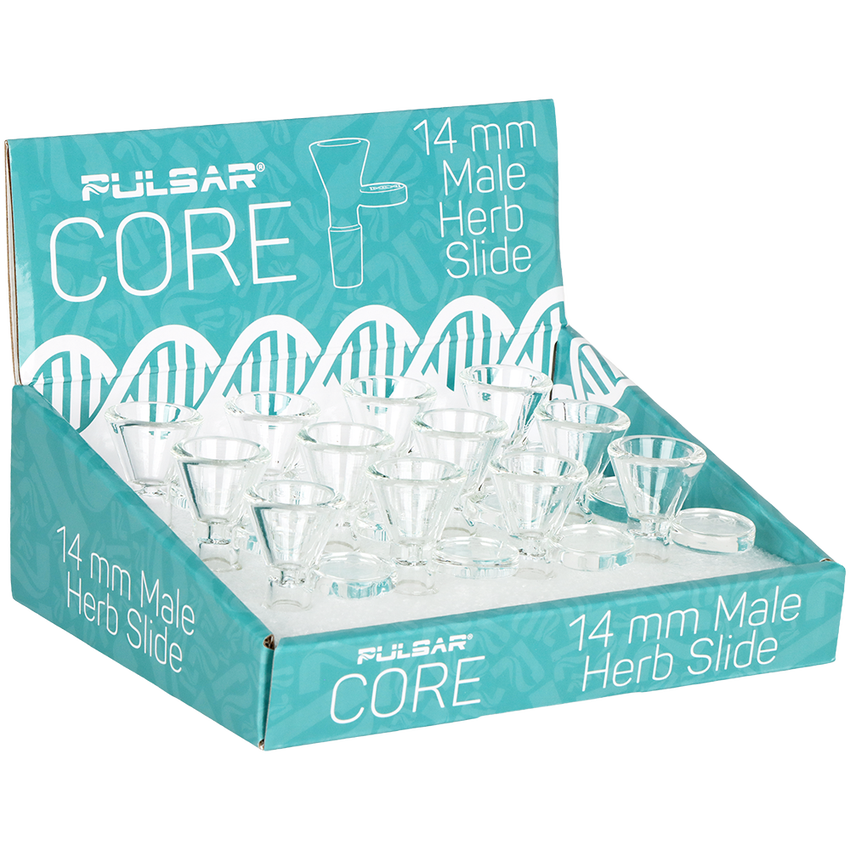 Pulsar CORE Glass Herb Slide | 14mm M | 12ct Display
