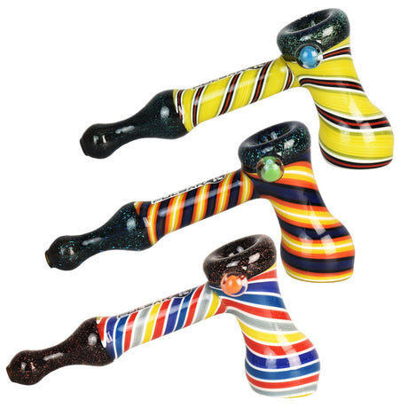 Pulsar Cosmic Confection Hammer Bubblers in various colors with borosilicate glass design
