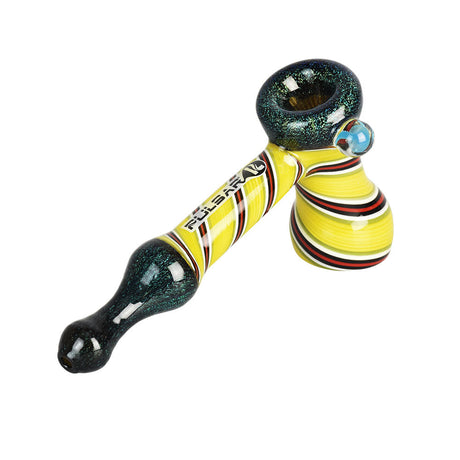 Pulsar Cosmic Confection Hammer Bubbler in Borosilicate Glass with Colorful Design - Side View
