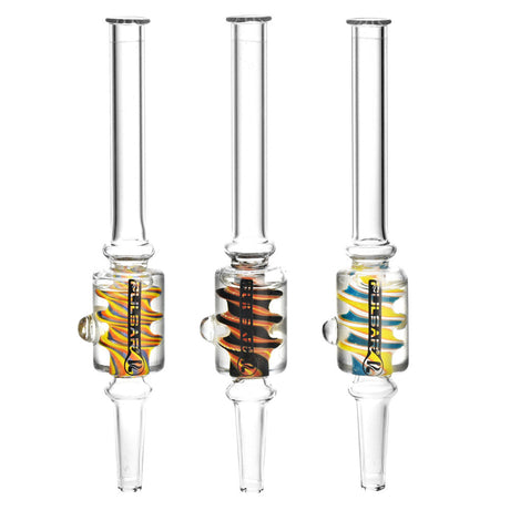 Pulsar Cosmicality Glycerin Dab Straws with Colorful Swirl Designs - Front View
