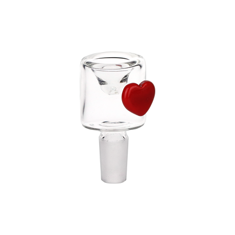 Pulsar Cupid's Heart Bubble Base Glass Water Pipe | 12" | 14mm F
