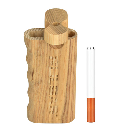 Pulsar Curved Wood Dugout with Aluminum Chillum - Portable Design for Dry Herbs