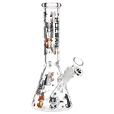 Pulsar Cute Kitties Beaker Glass Water Pipe | 10" | 14mm F