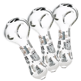 Pulsar Cute Kitties Glass Spoon Pipe | 4.5" | 3ct Bundle
