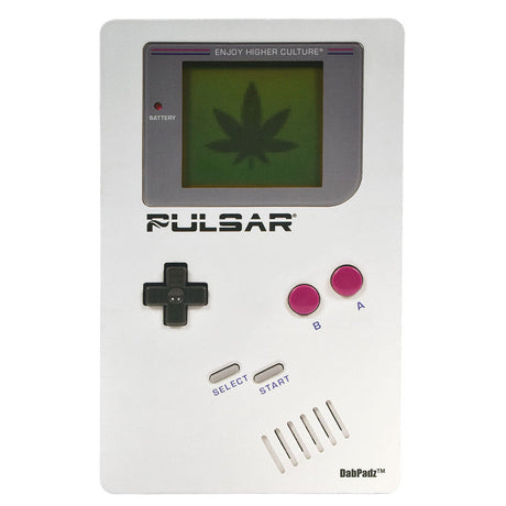 Pulsar DabPadz Dab Mat with retro gaming design, front view on a white background