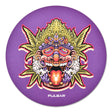 Pulsar DabPadz Fabric Top Dab Mat with Kush Native Design, Protective Accessory for Dab Rigs