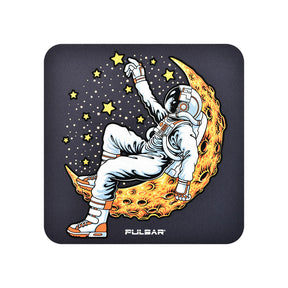 Pulsar DabPadz Star Reacher Dab Mat with Astronaut Design, Fabric Top for Stable Grip