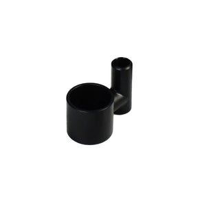 Pulsar Dabtron Electronic Dab Rig Collar replacement parts in black, top angle view on white background