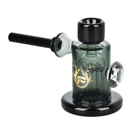 Pulsar Dazzling Diamond 6" Bubbler Pipe with a deep bowl and sturdy base, angled side view