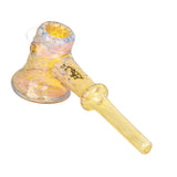 Pulsar Deco Hammer Hand Pipe with Opal Bead, Assorted Colors, 5.75" Borosilicate Glass