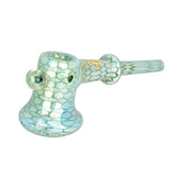 Pulsar Deco Hammer Hand Pipe with Opal Bead, Assorted Colors, Side View