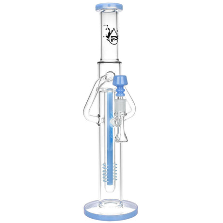 Pulsar 16" Deep Pocket Tube Recycler Water Pipe with 14mm Female Joint, Clear and Black