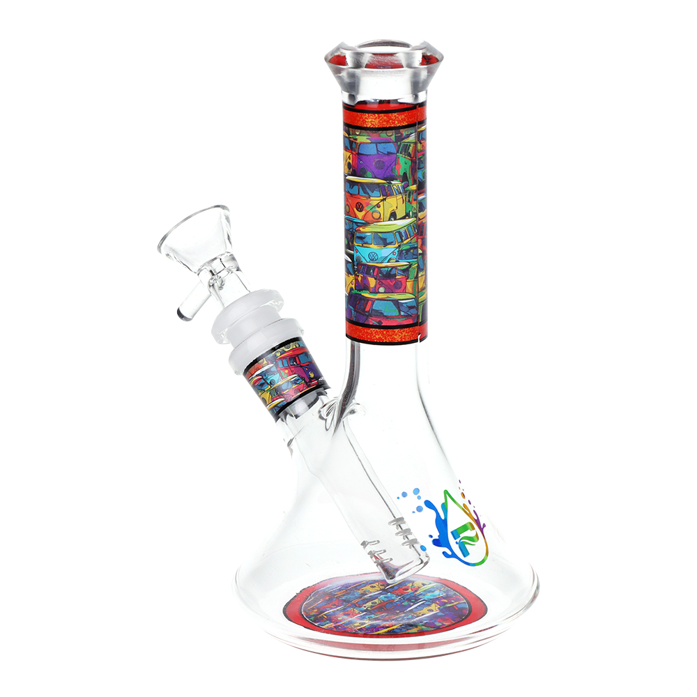 Pulsar Design Series Flared Beaker Glass Water Pipe | 6.75" | 14mm F