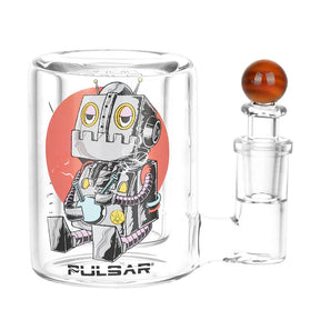 Pulsar Design Series Isopropyl Cleaning Station with Robot Graphic, 3.5" Borosilicate Glass