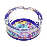 Pulsar Design Series Round Glass Ashtray | 3.4" | Assorted Designs | 6ct Display