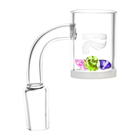 Pulsar Diamond Cut Terp Pearls in vibrant colors, 8mm borosilicate glass, ideal for concentrates