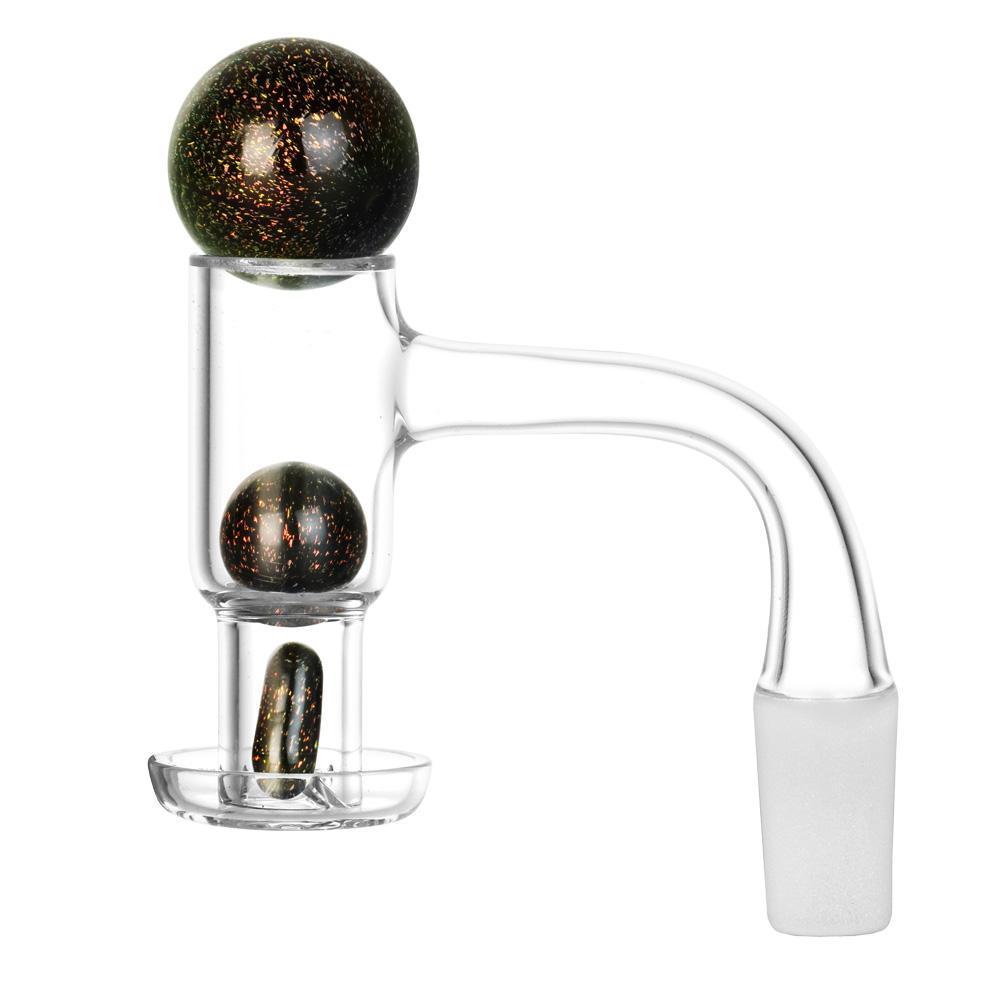 Pulsar Dichro Terp Slurper Marble Set for dab rigs, side view on white background