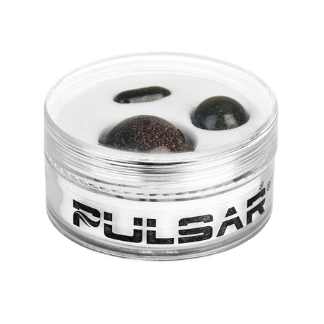 Pulsar Dichro Terp Slurper Marble Set for dab rigs, close-up view on white background