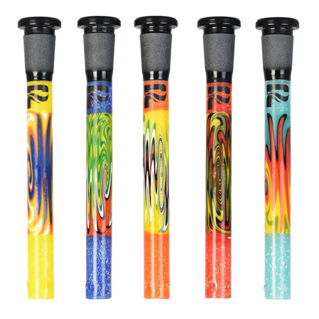 Pulsar Dichro Wigwag Downstems in various fumed colors, 14mm joint size, front view