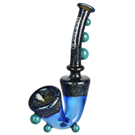 Pulsar Dicro Stacked Sherlock Pipe with Intricate Glass Detailing - Front View