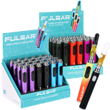 Pulsar Digital Screen 650mAh 510 vape battery, sold as a 24 pack display, shown as a Pulsar vaporizer part