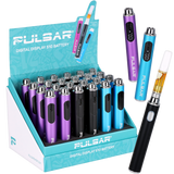 Pulsar 650mAh 510 vape battery with digital screen and Thermo Series color-changing finish options